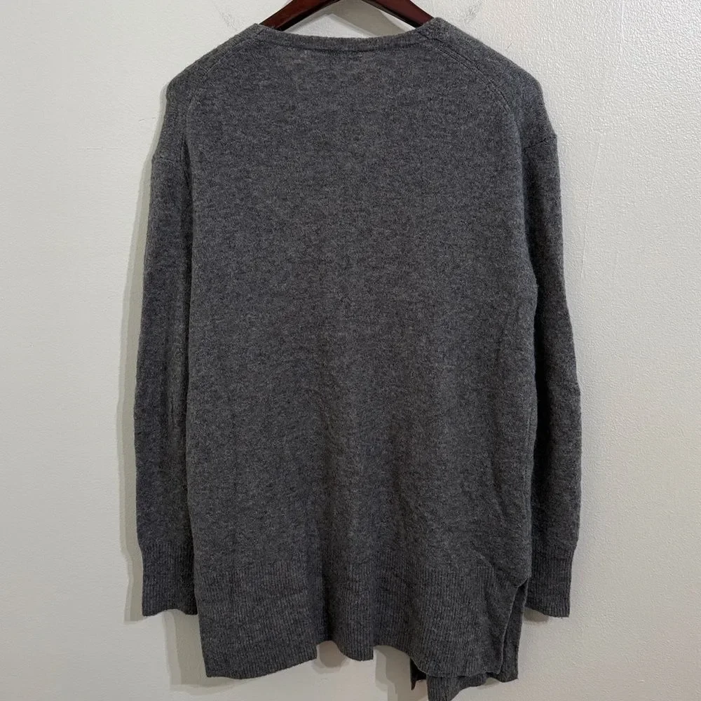 MADEWELL Cardigan Open Front Wool Alpaca Blend Womens Small Gray Cozy Walker - Picture 3 of 9